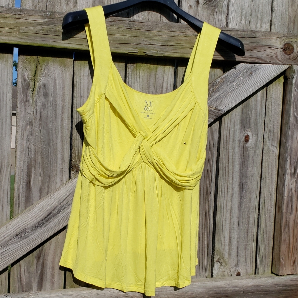 Draped Yellow Tank